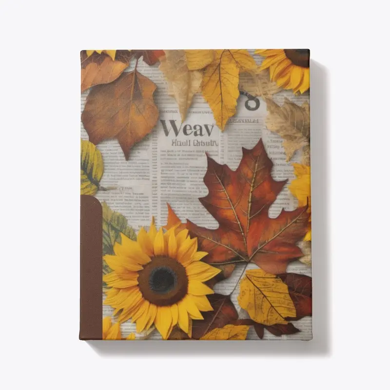 Decoupage Leaves And Sunflowers